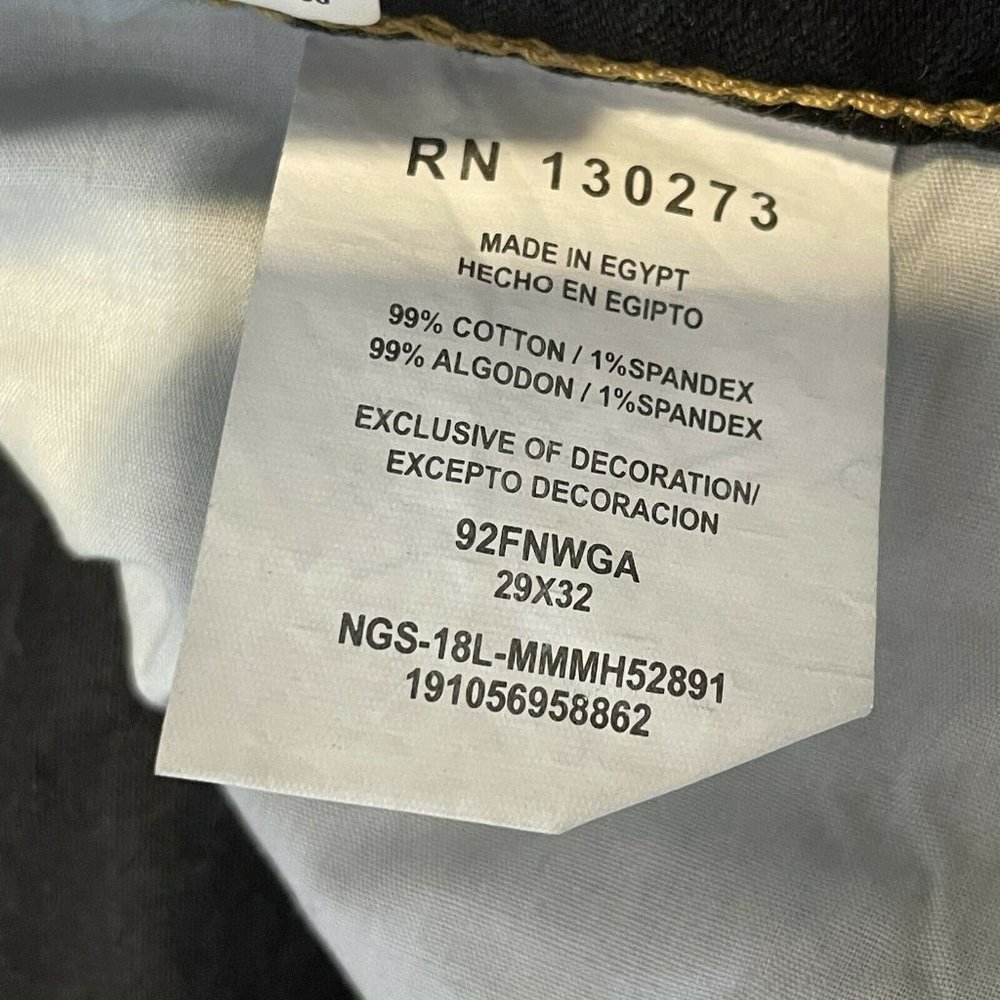 NWT wrangler mens 29x32 dark wash straight jeans - Picture 7 of 8